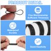 60Pcs 15-35mm Silicone Rubber Bands Rubber Bands Rings Cable Ties Strong Elastic Bands Non-Slip for Cord Wrapping Bag Wraps