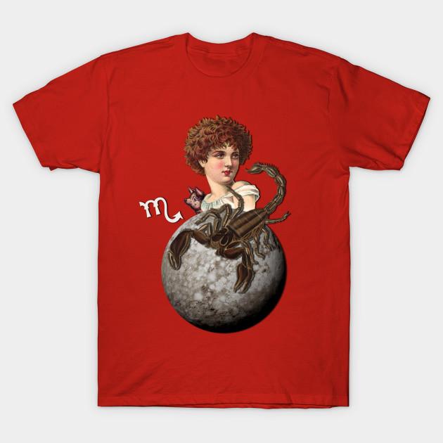 

Unisex Fashion TShirt Scorpio Print TShirt Plus Size S-5XL T-Shirt 100%Cotton Tops O Neck Short Sleeve Tees L червоний