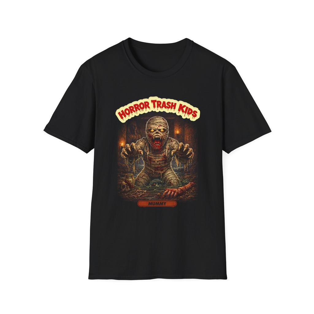 Horror Trash Kids the Mummy Illustration T-Shirt | Retro Horror Tee