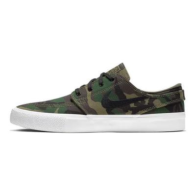 Zoom Janoski Canvas Premium SB Camo Męskie Sneakersy Zielona Iguana Czarny AQ7878-201