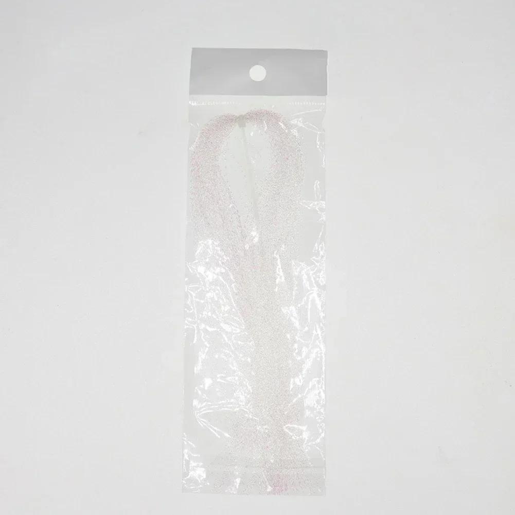 110Pcs 30cm Artificial Bait Twisted Flashabou Tinsel Fly Fishing Tying Crystal Flash For Jig Hook Shinning Fishing Lure Making