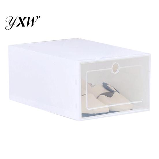 Transparent Stackable Dustproof Flip Type Shoes Storage Container Home Decor