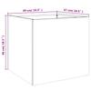Planters 2 Pcs Silver 49 X 47 X 46 Cm Galvanized Steel
