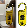 Sinal de Aviso de Banheiro Não Abra Sinais de Porta de WC Decoração Etiqueta Pendurador de Porta Puxadores de Porta Pingente Pendurador Banheiro Pendurado
