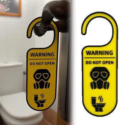 Toiletten Warnschild Nicht öffnen WC Türschilder Dekoration Türhänger Anhänger Türgriffe Hänger Anhänger Badezimmer Hängend