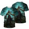 2025 Summer New Men's T-shirt Cartoon Fun Pattern Summer Loose and Casual Men's Round Neck T-shirt
