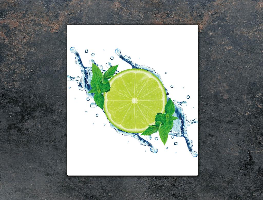 SZKLANA DESKA DO KROJENIA 45x52 LIMONKA