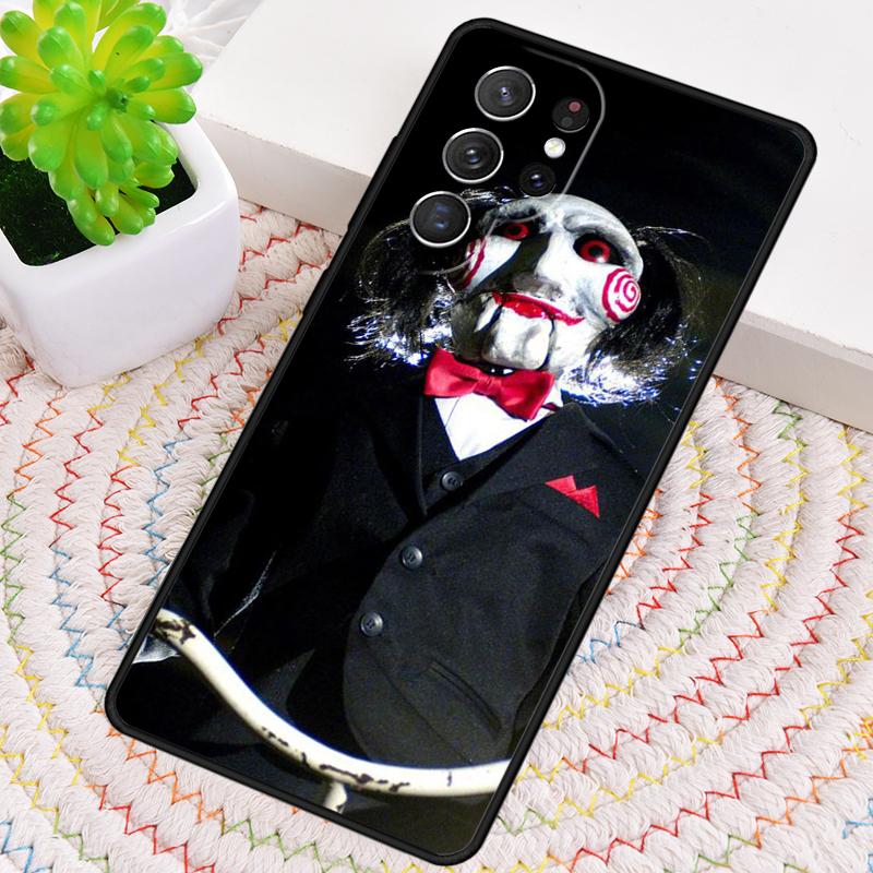Saw Jigsaw Puppet TPU Phone Case For Samsung Galaxy note 10 pro S26 S25 S24 S23 S22 Ultra Plus S21 FE S20 Shockproof Cover