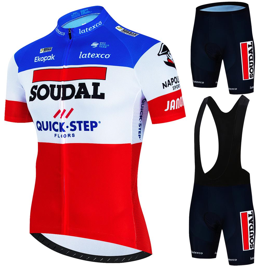 Heren Wielerkleding Set Quick Step Kleding 2026 Fietsen Kleding Zomer Fiets Jersey Fietsjas Man Lente Korte Broek Koersbroek