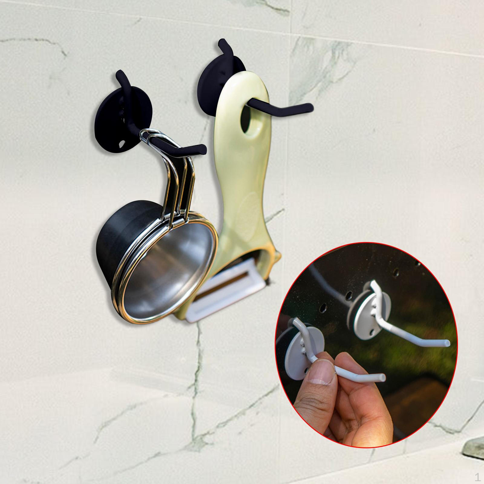 

2Pcs Hole Board Hooks Organizer Hanger Organizing Organize Tools Shelf Peg for Tool Shed чорний