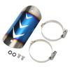 Exhaust Muffler Pipe Protector Stainless Steel Heat Shield Cover Universal for MotorcycleBluing
