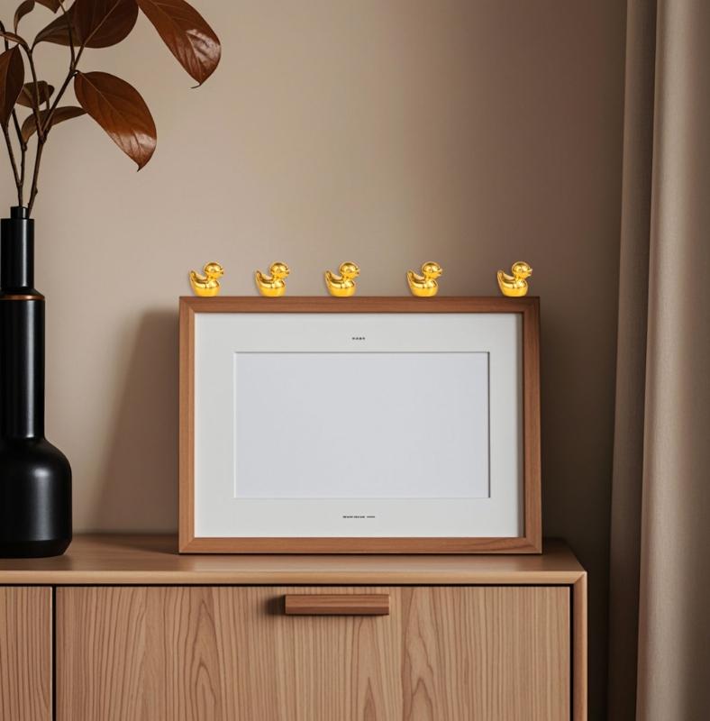 Mini Resin Duck,Miniature Ducks Figures to Hide Landscape Decoration Dollhouses Decors,Garden Aquarium Potted Ornament