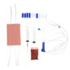 Venipuncture Iv Injection Training Pad Silicone Human Skin Suture Model Y Imbedded 3 Skin Layers Injection Practice Model