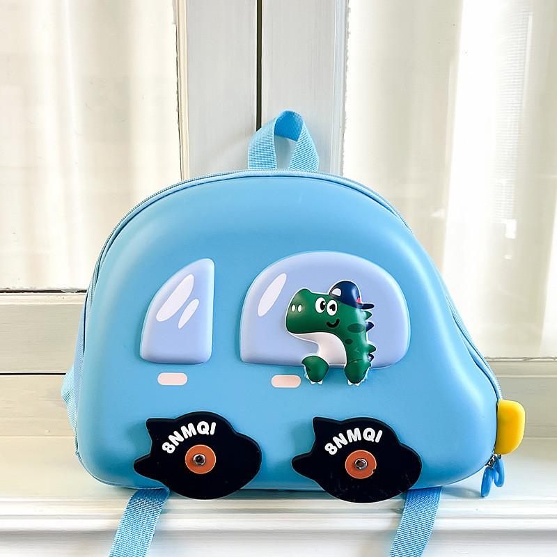 Creative Cartoon Car Design Kids Backpack For Preschool And Elementary School Use
