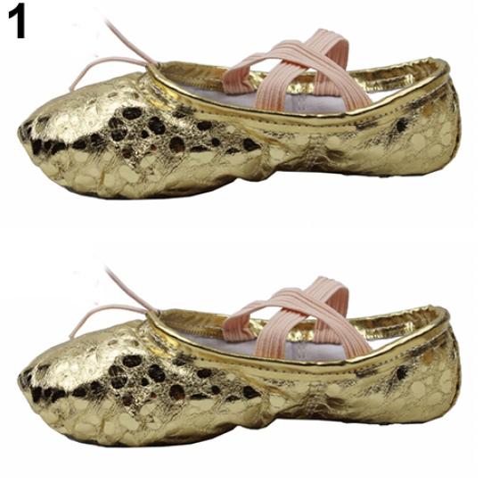 

Женские и женские балетные танцевальные туфли из искусственной кожи с блестками для взрослых, пуанты для гимнастики 40 золотой/абрикосовый