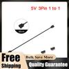 1 To 1 AURA RGB Extension Adapter Cable Computer Accessories 5V 3Pin/12V 4Pin AURA Extension Cable 30cm Adapter Cable for ASROCK