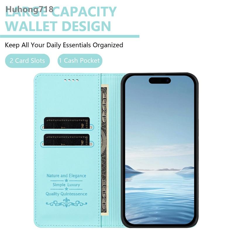 Magnetic Flip Case for OPPO A1 A1X A2 A11 A11S A40 A40M A60 A80 Pro 4G 5G with Card Holder Stand Protection Cover
