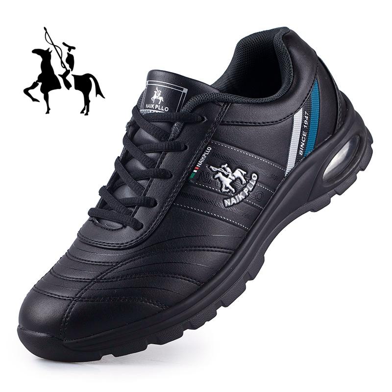 Men Winter Sneakers Sports Shoes Leather Air Cushion Casual Boots Shoes Plus Size 38 48