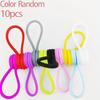 Colorful Magnetic Silicone Cable Ties - Reusable Cord Organizer for USB, Headphones & Keychains