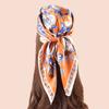 Luxury Floral Silk Square Scarf Women Soft Satin Kerchief Hairband Neckerchief Head Hijab Lady Headband Foulard Bag Ribbon 70Cm