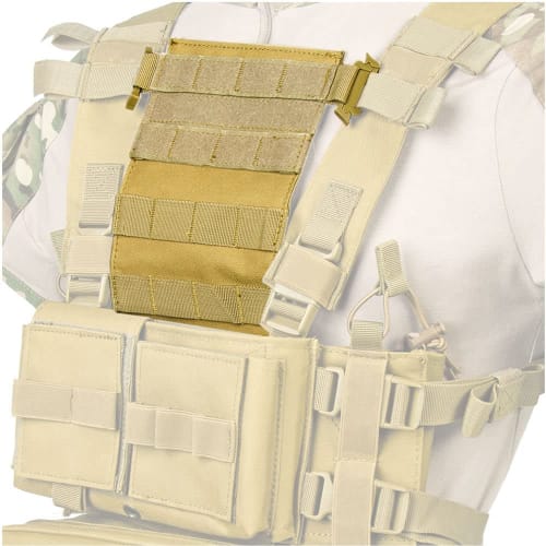 HWZ Tactical Vest MOLLE Panel Chest Rig Platform MOLLE Outdoor Lightweight Attachment Quick Release Chest Plate Hunting Accessory (HWZ-vest-xionggua-s