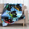 Truck Theme Printed Blanket - Perfect for Couch, Bed, Travel & Outdoor Use | Machine Washable, Cozy & Durable.