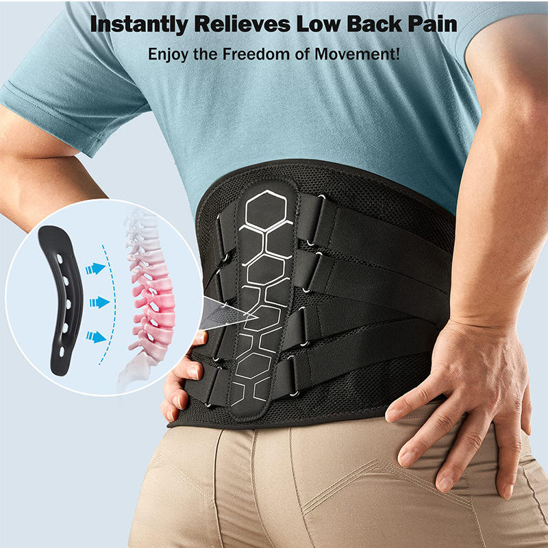 Hot Style Lumbar Belt Lower Back Brace with Compression and Protection for Women and Men Polyester & Nylon Material