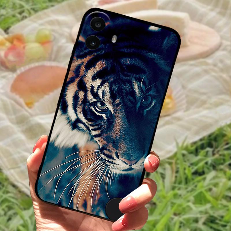For Nothing CMF Phone 1 Case Soft Silicone Anti-fall Shockproof Black Bumper Coque Protective Cover For Nothing CMF Phone1 Capa