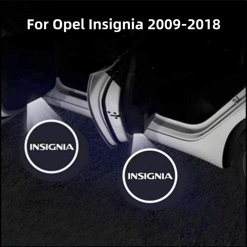 2Pcs Car Door LED Laser Projector Lamp Welcome Lights For Opel Insignia 2015 2016 2017 2018 2009-2014 Car Decorative Accessories