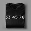 Men 33 45 78 RPM Short Sleeve T-Shirt for Record & Vinyl Lovers T Shirts  Pure Cotton Tops Short Sleeve O Neck Tee Shirt