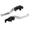nakira Brake and Clutch Lever Set for and GSR600 V-Strom 250, GSR250, GSX250R, (Silver)