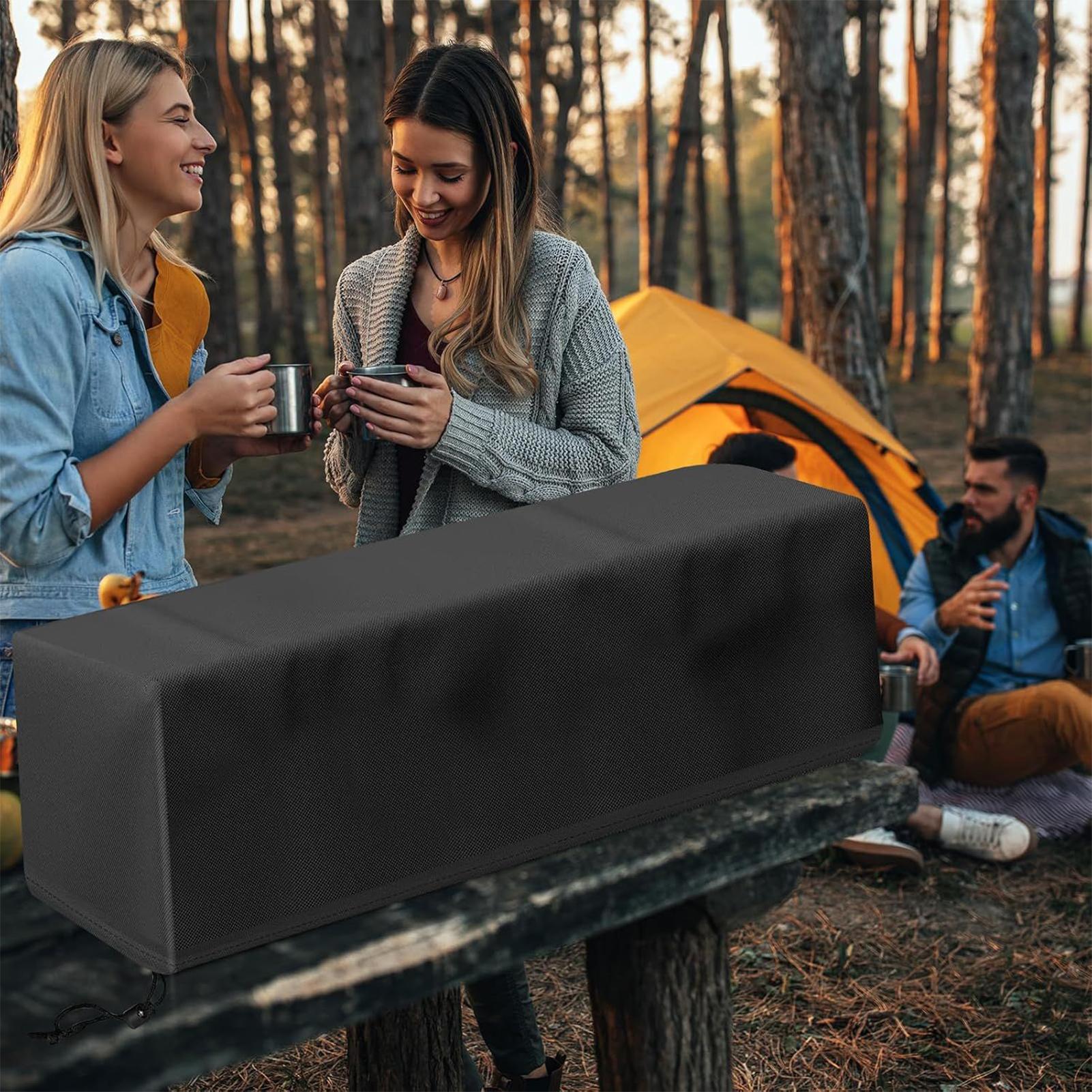 Outdoor Fire Pit Cover Waterproof Fire Pit Shelter Square Wear-Resistant Outdoor Firepit Cover For Deck Balcony Beach Garden China Mainland