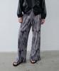 EN OR Smudge Velour Banding Pants - Gray