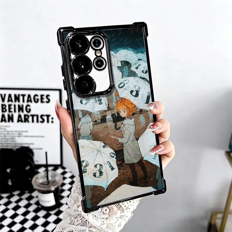 The Promised Neverland Anime Soft Phone Case For Samsung Galaxy S26 Ultra S25 Edge S24 FE S23 Plus S22 S21 + S20 Plating Anti-Fa