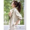 Mohan Yimei Korean Style Short Stand-Collar Trench Coat