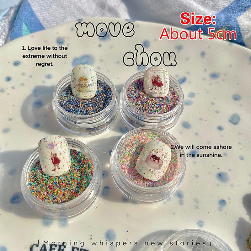 1Pc Autumn Winter Granulated Sugar Powder Wool Powder Water Ground Stone Powder Nail Accessories Glitter For Nails