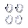 Street Wear Silver Plate Women Party Korean Earrings Men Accessories Ear Buckle Men Hoop Earrings
