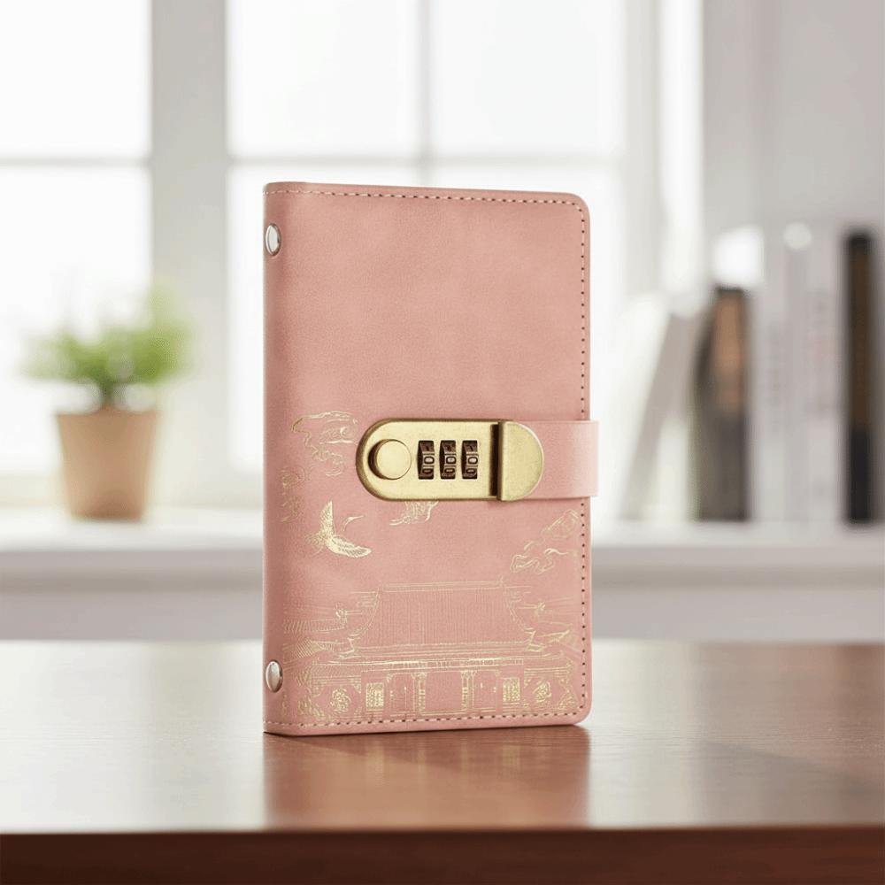 With Password Lock Saving Money Binder Wallet Storage Account Book Planner Organizer  Family