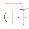 1/2/3PCS Garden Support Climbing Vine Flower Stand Greenhouse Arrangement Plastic Plant Support Frame Plant Accessories