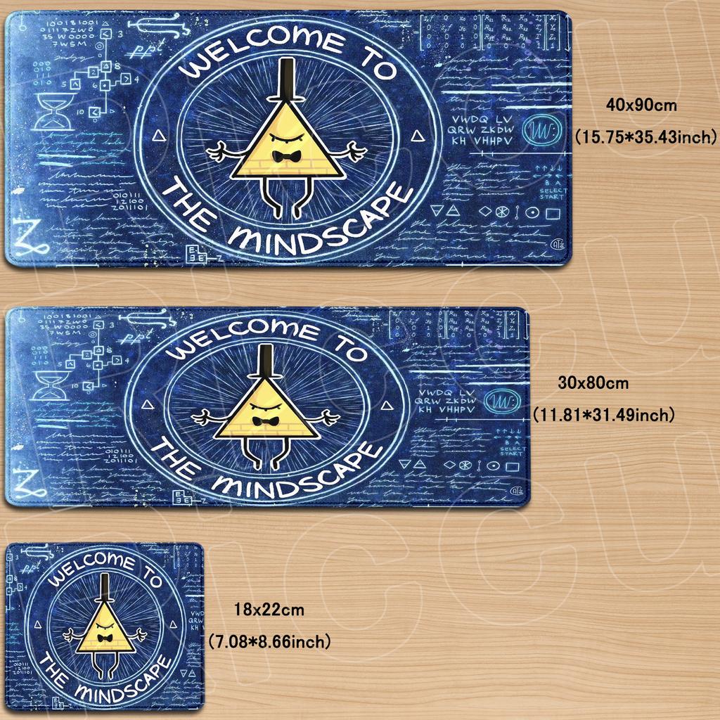 Gaming Mouse Pad Gravity Fall Deskmat Xll Large Lock Edge Keyboard Pad Bill Cipher Carpet Computer Table Surface For Accessories