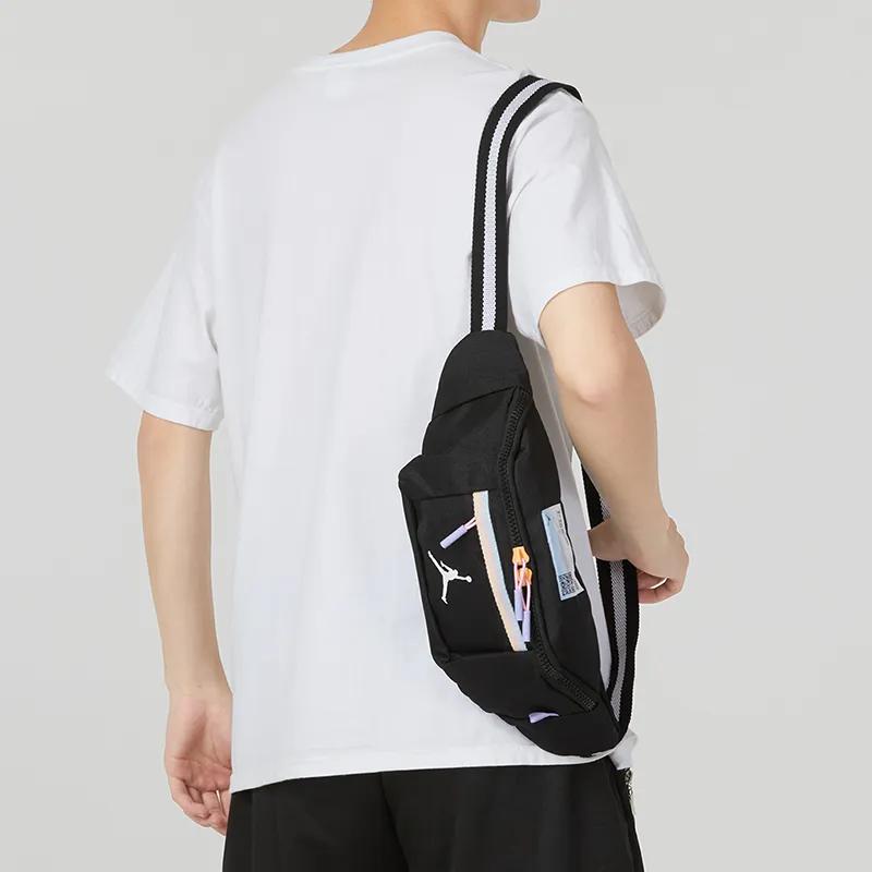 Jordan Athleisure Fabric Sling Bag , Fanny Pack Small Unisex Black (Unisex) Fanny Packs JD2343013TD 001