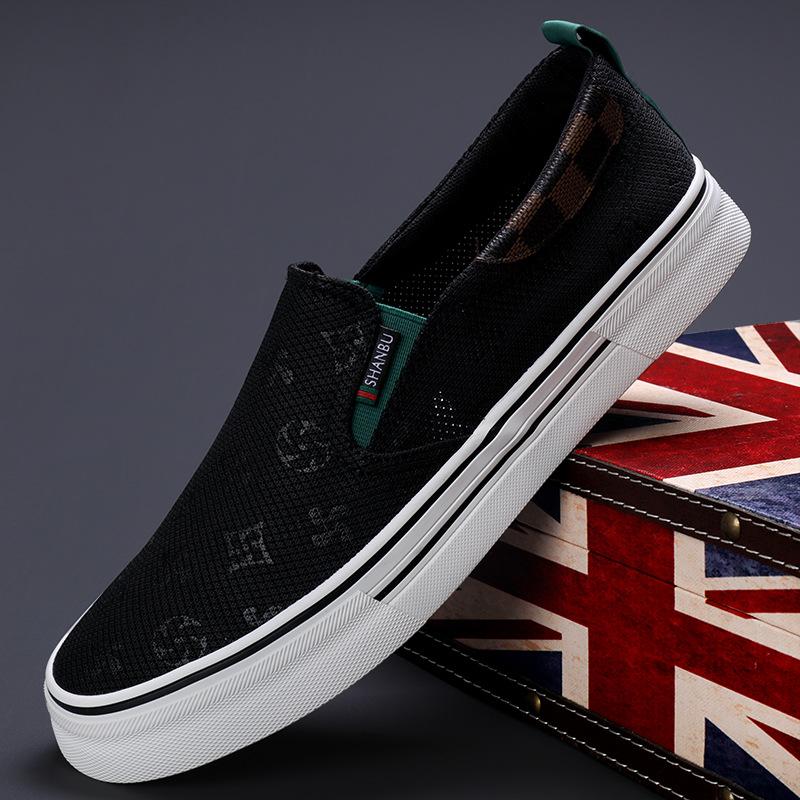 

Новые летние мужские туфли, удобные и универсальные, модные, повседневные, мужские парусиновые туфли, корейский стиль, низкие туфли на плоской подошве для мужчин 44
