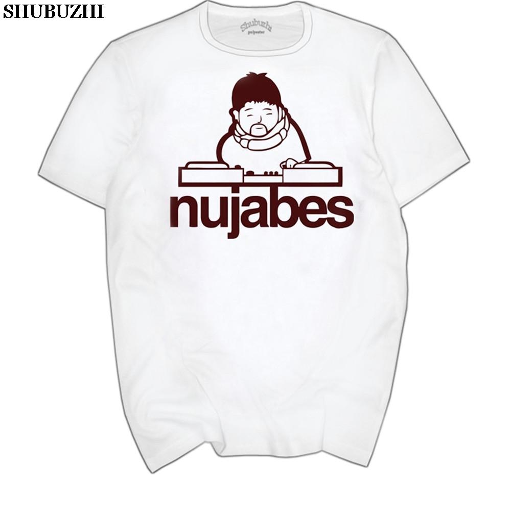 Men's Nujabes Hip Hop Dj Poster Tees Casual White euro size