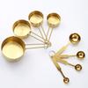 Stainless Steel Measuring Cup & Spoon Set for Coffee, Seasoning, Baking - 4 or 8 Piece Set.