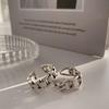 VENTFILLE 925 Sterling Silver Finger Rings New Fashion Creative Cross Hollow Chain Geometric Party Jewelry Gifts