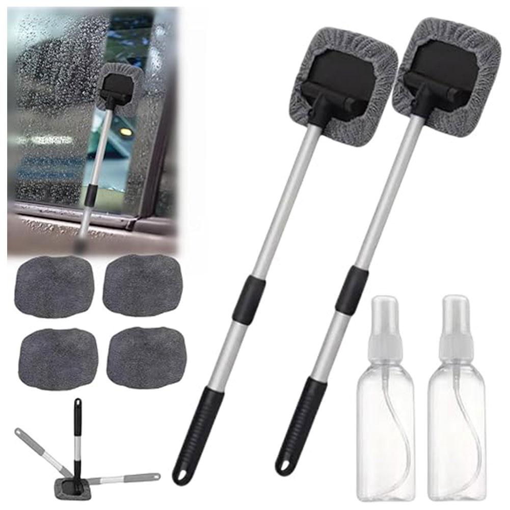 Instrument de curățare a parbrizului mașinii, retractabil, din aliaj de aluminiu, mop, perie de sticlă, ștergător, accesorii pentru spălătorie automată, curățător auto O4W3