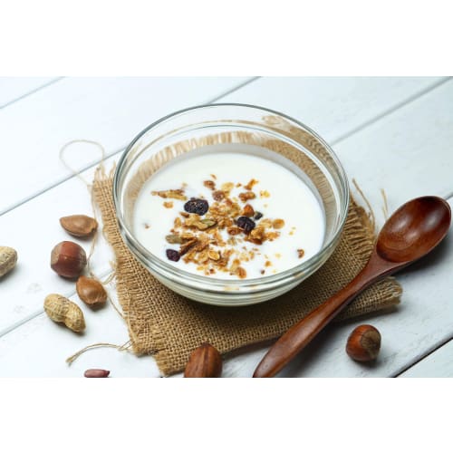 HTB Natürliche Holzlöffel, Set mit 4, für Lunchboxen, Currylöffel, Schöpflöffel, Joghurtlöffel, Suppenlöffel und für den Esszimmergebrauch, Lebensmittelecht, HTB-S4