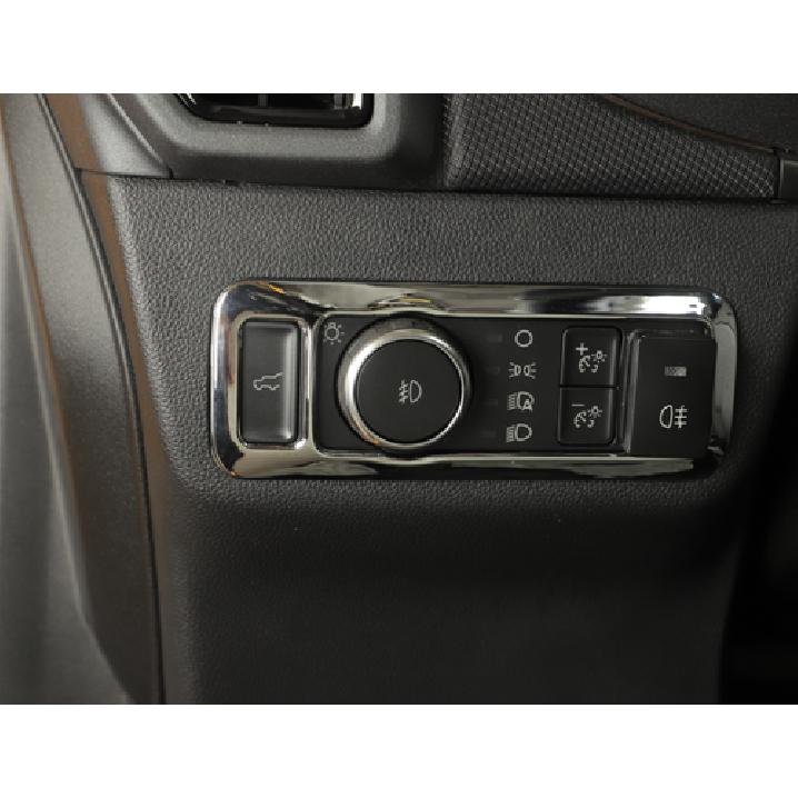Head Light Switch Cover Trim Fit for Ford Bronco Sport -25 Interior Chrome