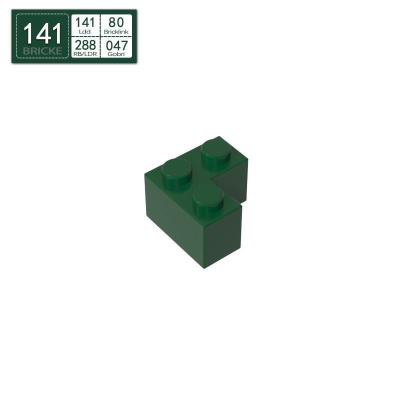 BRICKE 2x2 Right-Angle Brick, Compatible with Lego 2357, MOC Bulk Parts Building Blocks