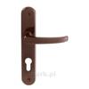 Painted Brown Door Handle 90Mm Key-Locked - Mp Kl D9K Br